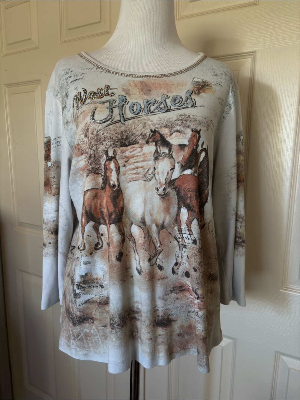 Horse Print Top